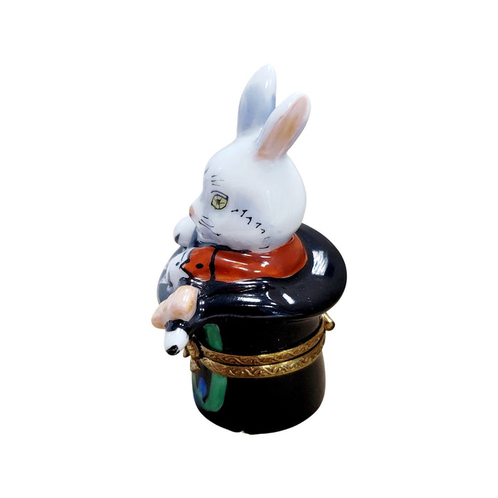 Magic Rabbit Limoges Box for Collectors Porcelain Limoges rabbit professional kids maternity fine spiritual French Trinket Box