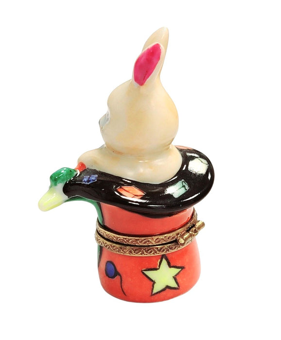 Magic Rabbit Limoges Box for Collectors Porcelain Limoges rabbit professional kids maternity fine spiritual French Trinket Box