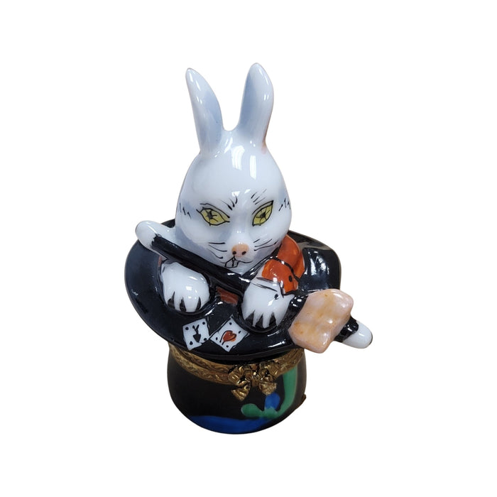 Magic Rabbit Limoges Box for Collectors Porcelain Limoges rabbit professional kids maternity fine spiritual French Trinket Box