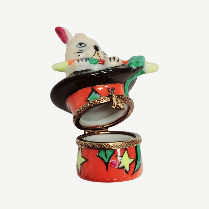 Magic Rabbit Limoges Box for Collectors Porcelain Limoges rabbit professional kids maternity fine spiritual French Trinket Box