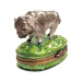 Majestic Buffalo Figurine for Collectors Porcelain Limoges limoges boxes farm animal French Trinket Box