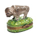Majestic Buffalo Figurine for Collectors Porcelain Limoges limoges boxes farm animal French Trinket Box