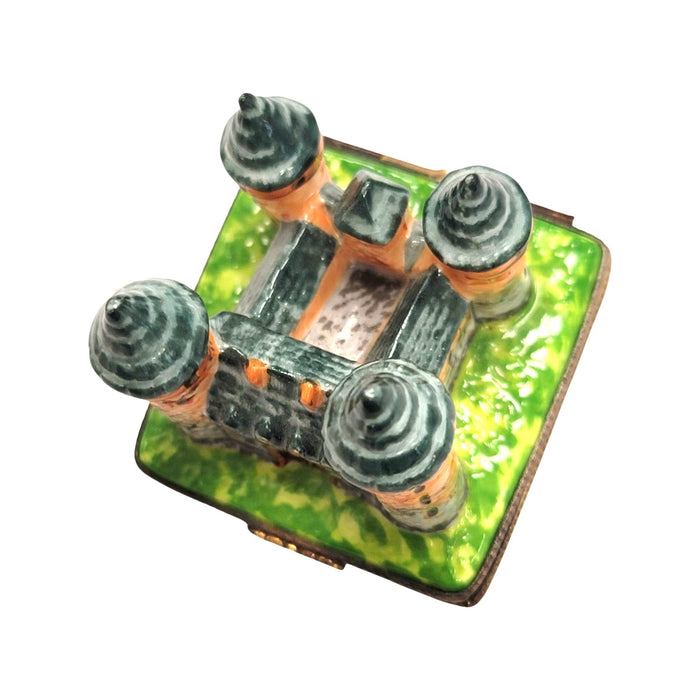 Fortified Castle Box for Royal Collectors Porcelain Limoges monuments travel myth Fairy Tale French Trinket Box