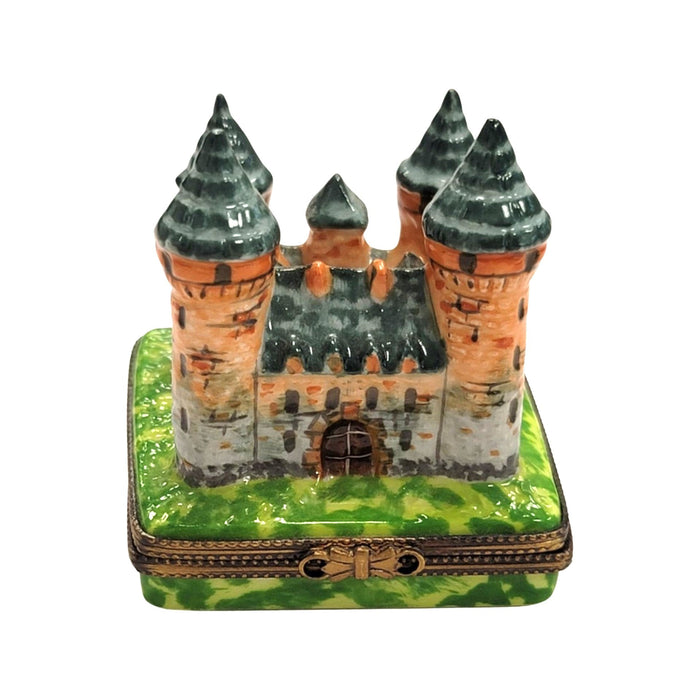 Fortified Castle Box for Royal Collectors Porcelain Limoges monuments travel myth Fairy Tale French Trinket Box