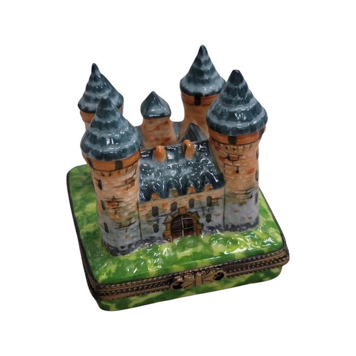 Fortified Castle Box for Royal Collectors Porcelain Limoges monuments travel myth Fairy Tale French Trinket Box