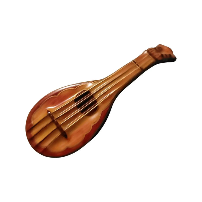 Mandolin Music Box Delight Porcelain Limoges music limoges travel world French Trinket Box