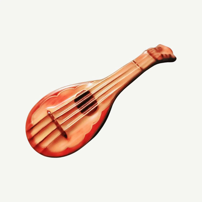 Mandolin Music Box Delight Porcelain Limoges music limoges travel world French Trinket Box