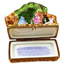 Manger Nativity Box for Christmas Joy Porcelain Limoges nativity French Trinket Box