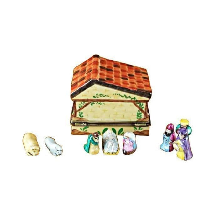 A thoughtful gift for Francophiles: the Manger with 8 Removable Pieces for Christmas Limoges box