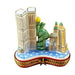 Manhattan Skyline Limoges Box for NYC Lovers Porcelain Limoges united states Travel monuments French Trinket Box