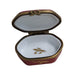Maroon Floral Limoges Box for Elegant Gifting Porcelain Limoges shaped French Trinket Box