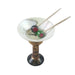 Martini Glass Limoges Box for Collectors Porcelain Limoges Wine spirits beach French Trinket Box