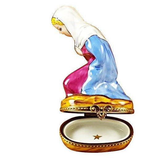 Mary Limoges Box for Elegant Gifting Porcelain Limoges nativity French Trinket Box