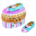Baby Blue Mary Jane Shoes for New Parents Porcelain Limoges Shoes French Trinket Box
