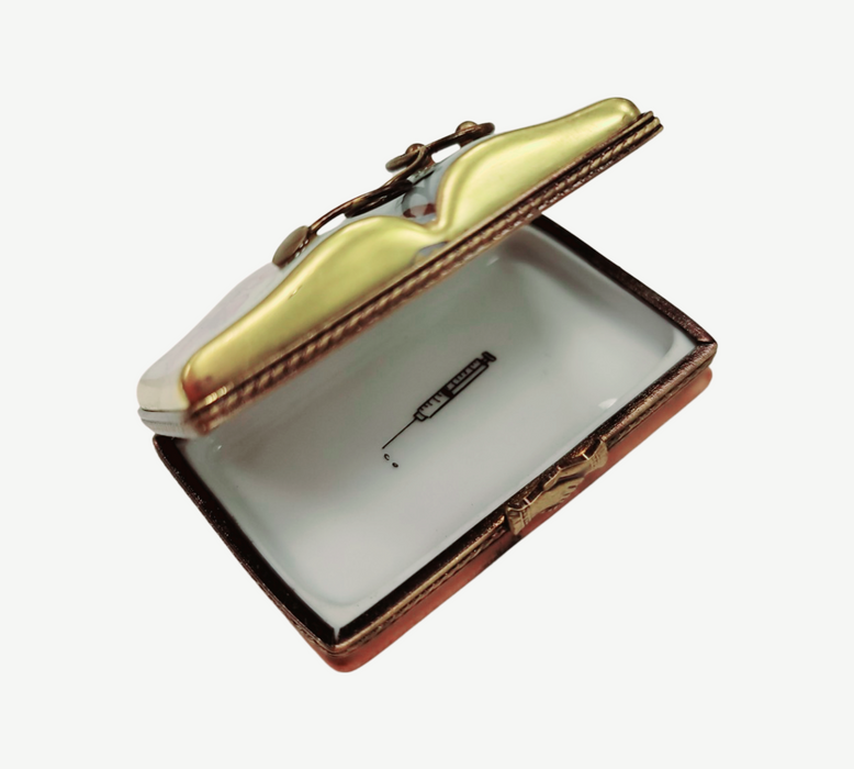 Medicine Book Limoges Box for Doctors Porcelain Limoges professional books French Trinket Box