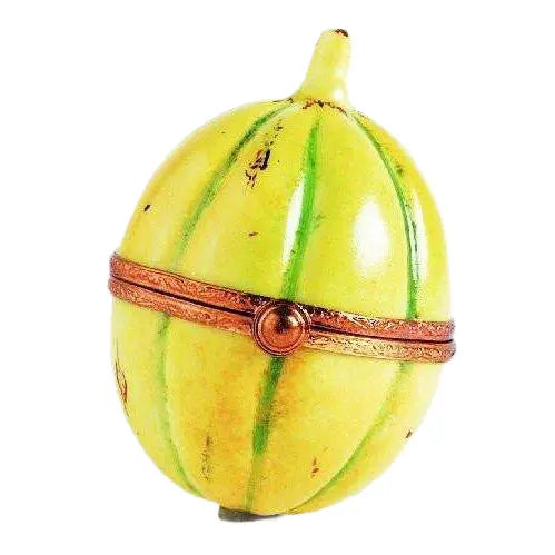 Melon Limoges Box for Collectors Porcelain Limoges fruit French Trinket Box