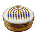 Menorah Limoges Box for Collectors Porcelain Limoges jewish French Trinket Box