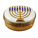 Menorah Limoges Box for Collectors Porcelain Limoges jewish French Trinket Box