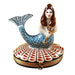 Mermaid Limoges Box Treasure Porcelain Limoges Fish ocean beach baby literature French Trinket Box