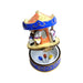 Merry Go Round Carousel Charm for Collectors Porcelain Limoges Carnival French Trinket Box