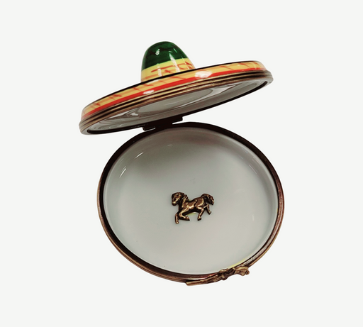 Mexican Sombrero Limoges Box for Collectors Porcelain Limoges world travel French Trinket Box