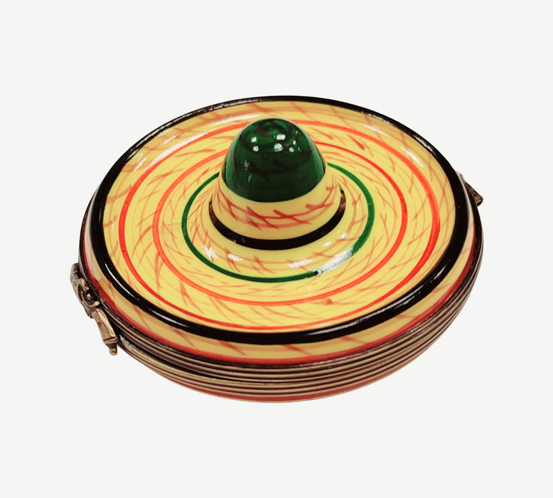 Mexican Sombrero Limoges Box for Collectors Porcelain Limoges world travel French Trinket Box