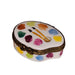 Artist Palette Figurine for Creatives Porcelain Limoges Fine Art French Trinket Box