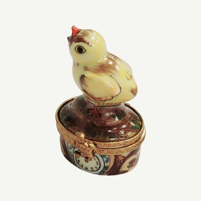 Mini Chick Limoges Box for Collectors Porcelain Limoges farm birds LIMOGES BOXES French Trinket Box