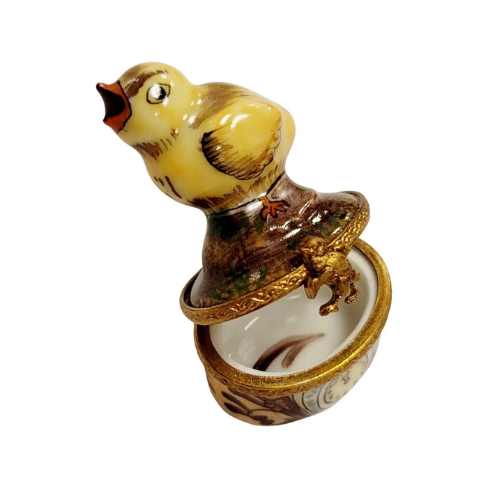 Mini Chick Limoges Box for Collectors Porcelain Limoges farm birds LIMOGES BOXES French Trinket Box