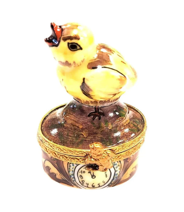 Mini Chick Limoges Box for Collectors Porcelain Limoges farm birds LIMOGES BOXES French Trinket Box