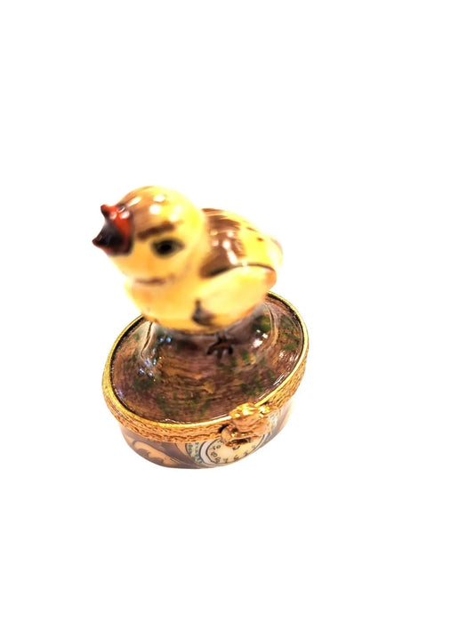 Mini Chick Limoges Box for Collectors Porcelain Limoges farm birds LIMOGES BOXES French Trinket Box