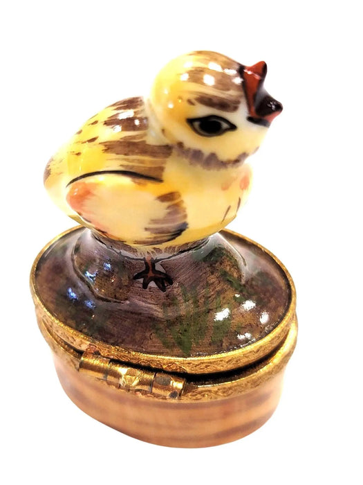 Mini Chick Limoges Box for Collectors Porcelain Limoges farm birds LIMOGES BOXES French Trinket Box