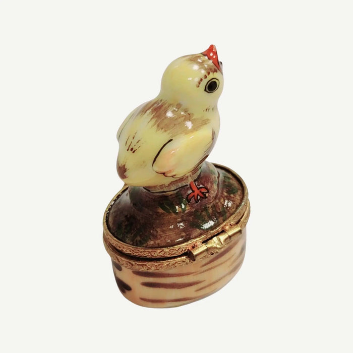 Mini Chick Limoges Box for Collectors Porcelain Limoges farm birds LIMOGES BOXES French Trinket Box