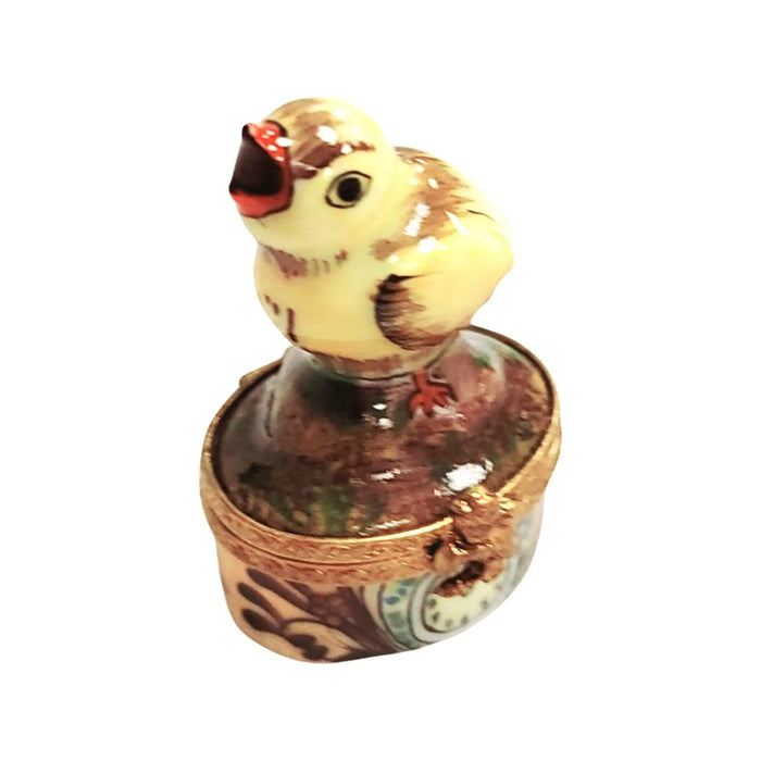 Mini Chick Limoges Box for Collectors Porcelain Limoges farm birds LIMOGES BOXES French Trinket Box