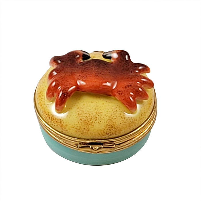 Mini Crab Limoges Box for Ocean Lovers Porcelain Limoges Ocean beach Fish LIMOGES BOXES French Trinket Box