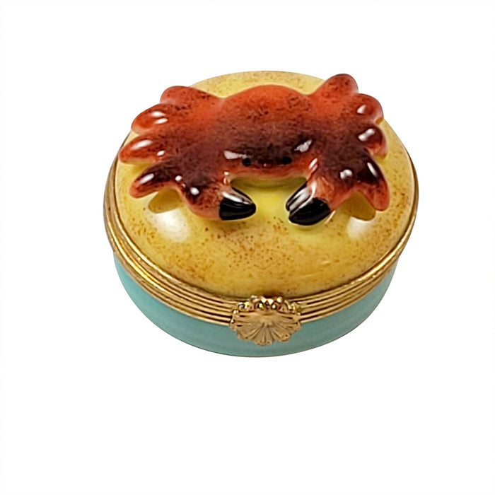 Mini Crab Limoges Box for Ocean Lovers Porcelain Limoges Ocean beach Fish LIMOGES BOXES French Trinket Box