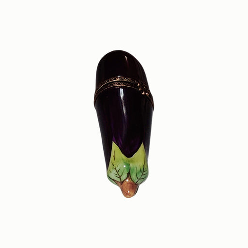 Mini Eggplant Limoges Box for Collectors Porcelain Limoges vegetable French Trinket Box