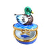Mini Greenhead Duck Figurine for Nature Lovers Porcelain Limoges bird limoges boxes French Trinket Box