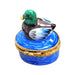 Mini Greenhead Duck Figurine for Nature Lovers Porcelain Limoges bird limoges boxes French Trinket Box