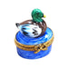 Mini Greenhead Duck Figurine for Nature Lovers Porcelain Limoges bird limoges boxes French Trinket Box