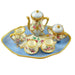 Light Blue Tea Set for Elegant Gatherings Porcelain Limoges China French Trinket Box