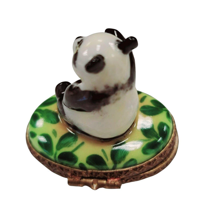 Mini Panda Bear Limoges Box Porcelain Figurine-bear limoges boxes-CH2P223B