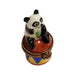 Mini Panda Limoges Box for Collectors Porcelain Limoges bear French Trinket Box