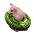Mini Pig Limoges Box Treasure Porcelain Limoges pig French Trinket Box