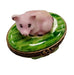 Mini Pig Limoges Box Treasure Porcelain Limoges pig French Trinket Box