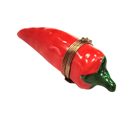Mini Red Pepper Limoges Box for Collectors Porcelain Limoges vegetables French Trinket Box