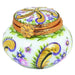 Mini Round Pot for Elegant Treasures Porcelain Limoges shaped French Trinket Box