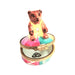 Mini Teddy Bear Delight for Collectors Porcelain Limoges Teddy French Trinket Box