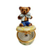Mini Teddy Bear Treasure Box for Collectors Porcelain Limoges Teddy French Trinket Box
