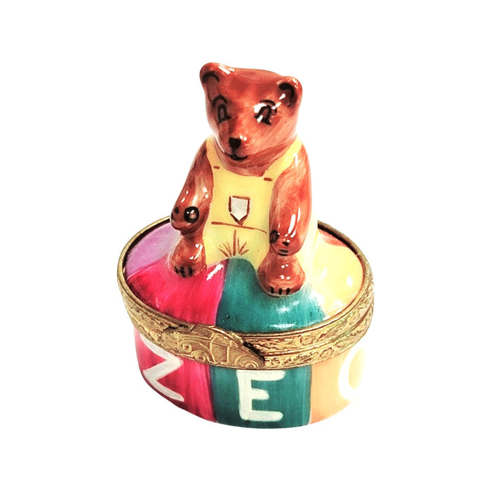 Mini Teddy Bear Delight for Collectors Porcelain Limoges Teddy French Trinket Box